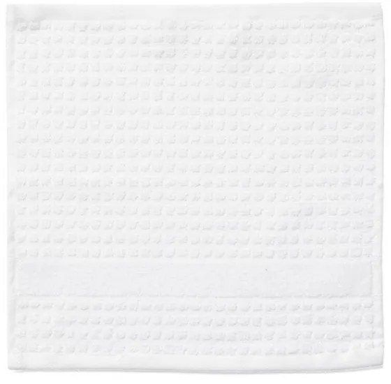 Biały ręcznik z bawełny organicznej frotte 50x100 cm Check – JUNA