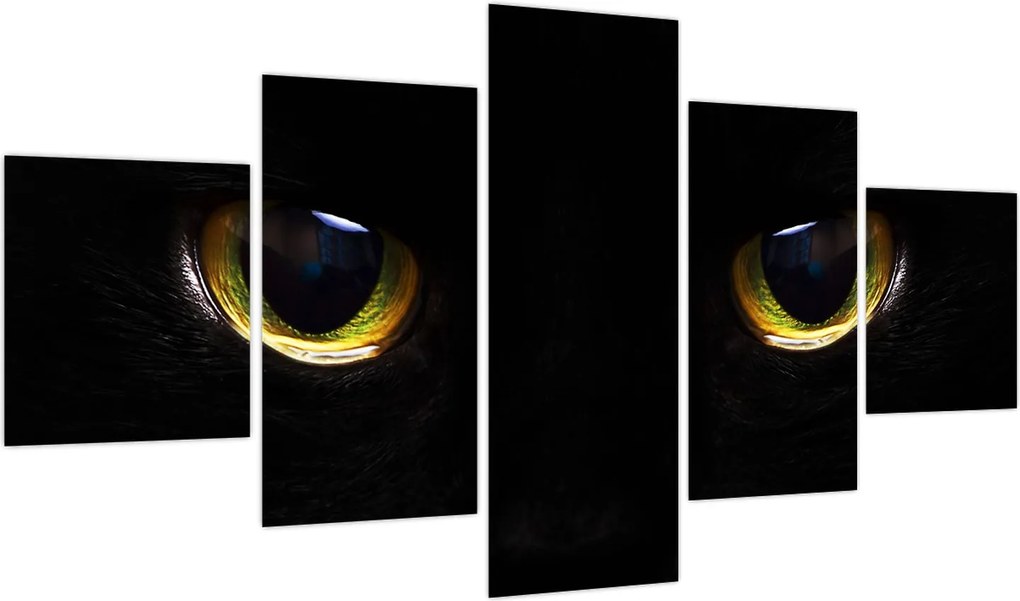Obraz - Kocie oczy (125x70 cm)