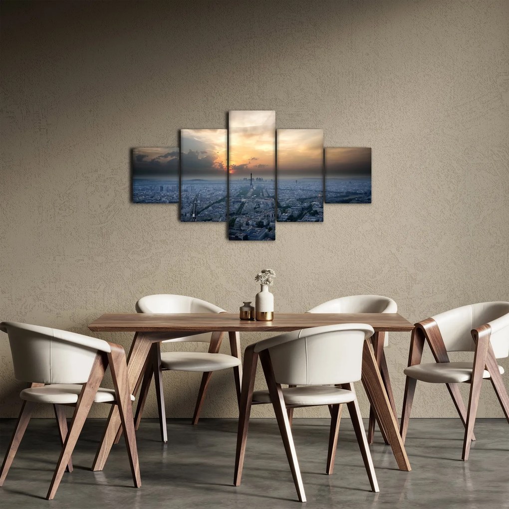 Obraz - Paryż z góry (125x70 cm)