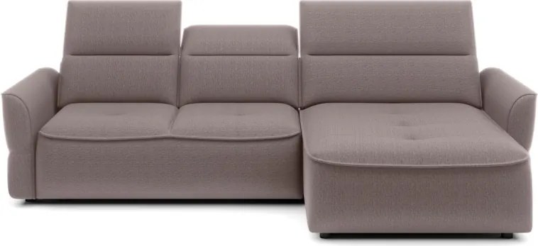 Narożnik MURILLO S Mini z elektryczną regulacją siedziska Prawostronny w tkaninie VOGUE 04 WERSAL