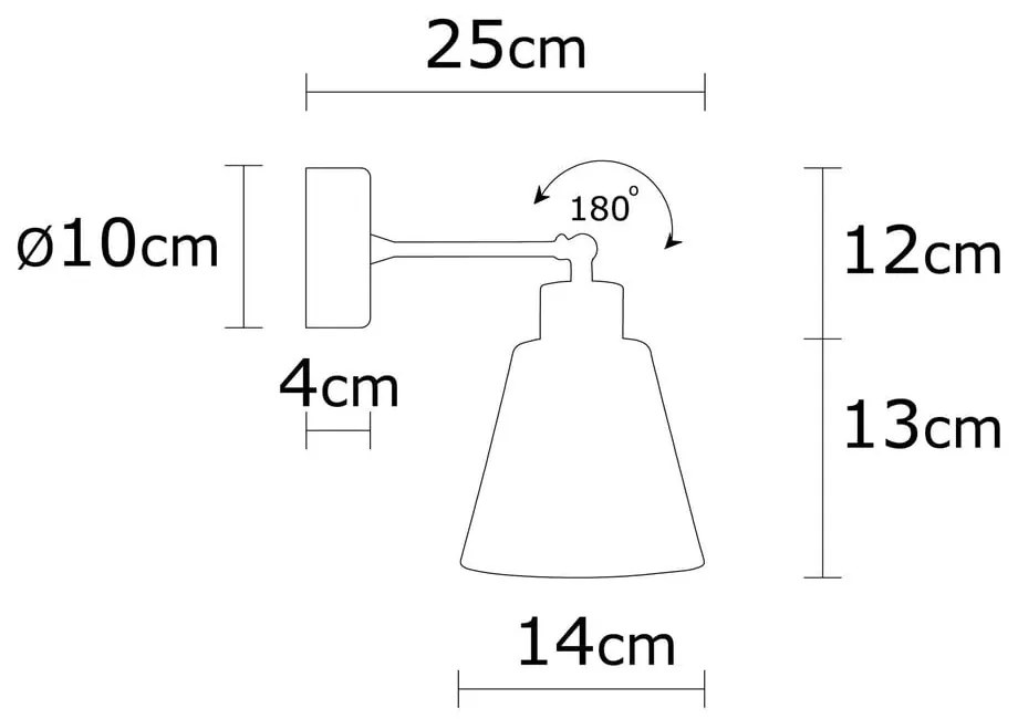 Czerwono-naturalny kinkiet ø 14 cm Manavgat – Opviq lights