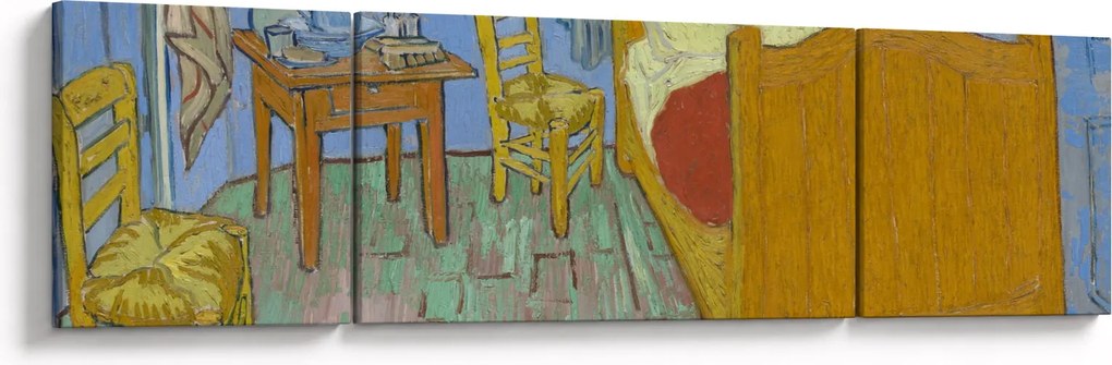 Obraz - Vincent van Gogh, The Bedroom, reprodukcje (170x50 cm)