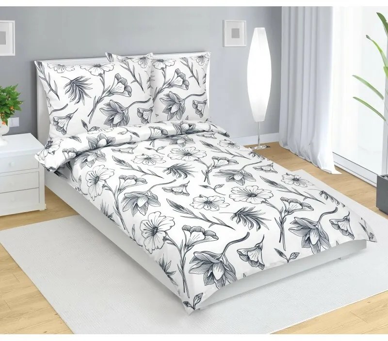 Bellatex Pościel flanelowa Hibiskus, 140 x 220 cm, 70 x 90 cm