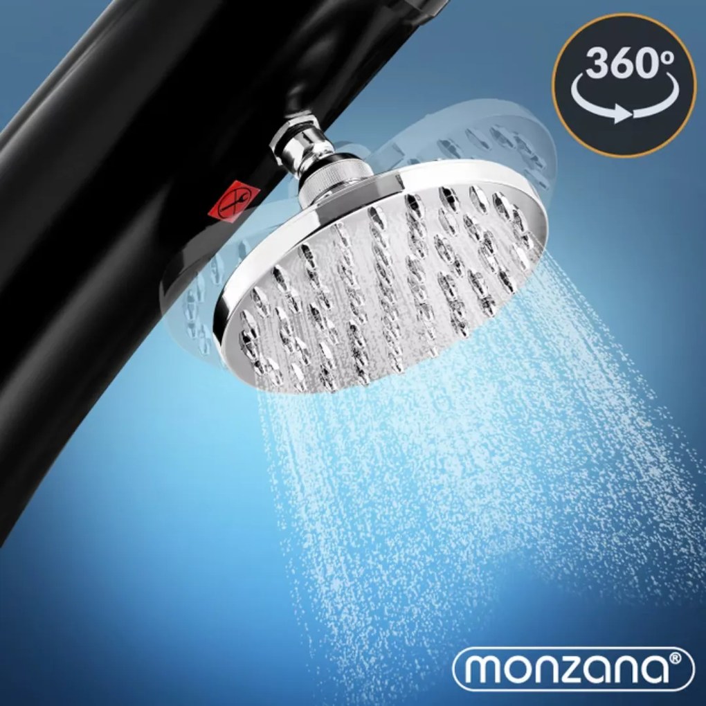 Prysznic solarny BOW, 20l, czarny Monzana