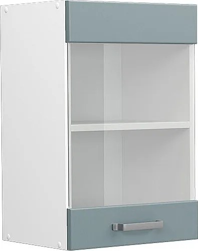Szklana szafka kuchenna niebiesko-szary 40x31x60 r-line