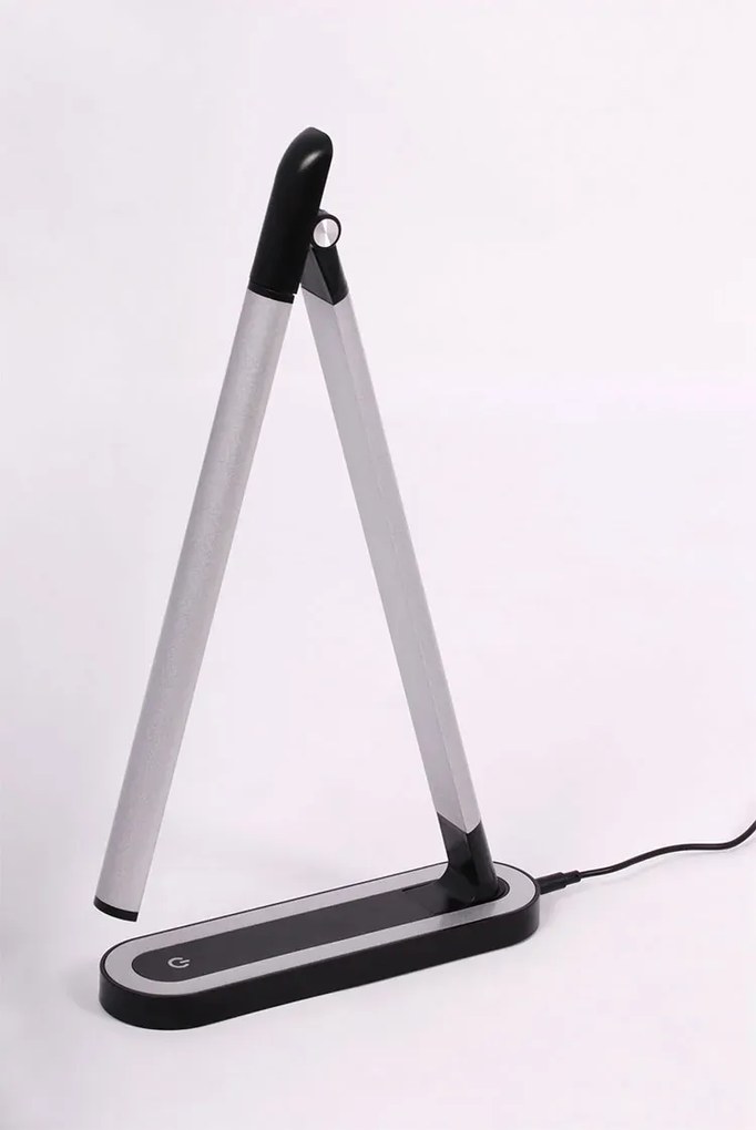 Czarno-srebrna lampka biurkowa LED - 5X A362 R7-B67