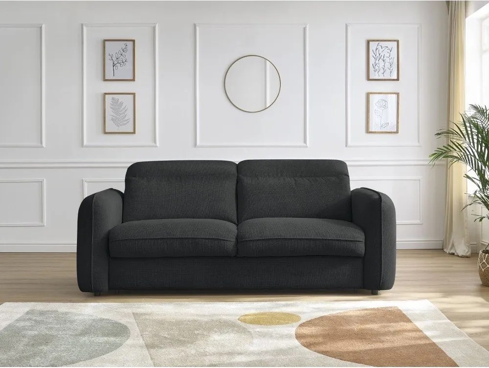 Czarna sofa 236 cm Achille – Bobochic Paris
