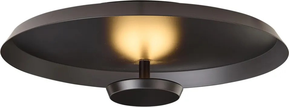 Nowoczesna lampa sufitowa matowa czarna z LED z 3-stopniową regulacją ściemniania - Sombra
