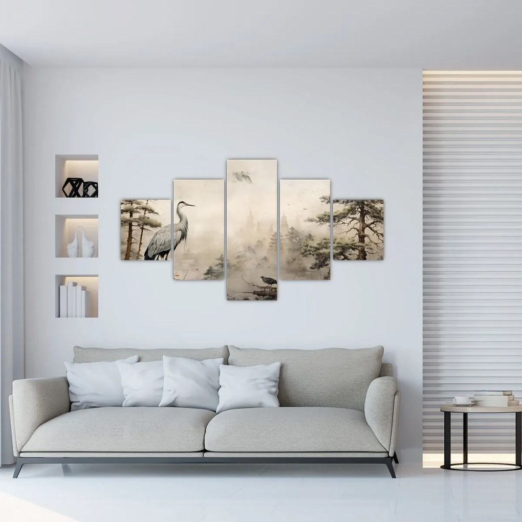 Obraz - Krajobraz z kreskówki (125x70 cm)