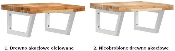 Industrialna półka z olejowanego drewna - Siro