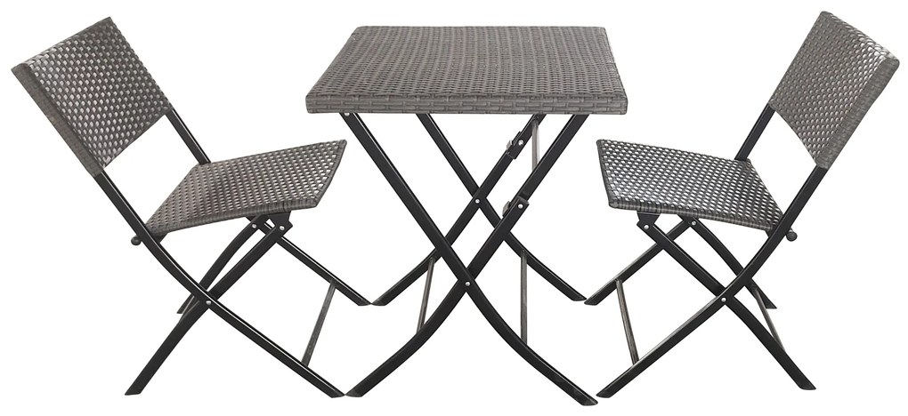 Zestaw mebli ogrodowych technorattanowych Boston szary PATIO