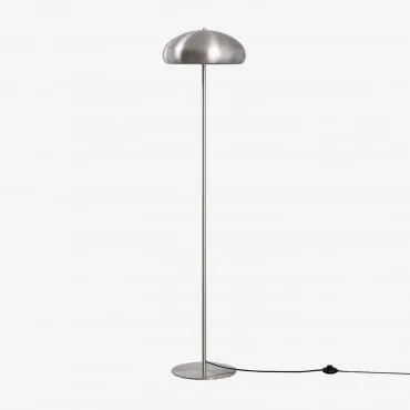 Metalowa Lampa Podłogowa Hirma Chrome - Sklum