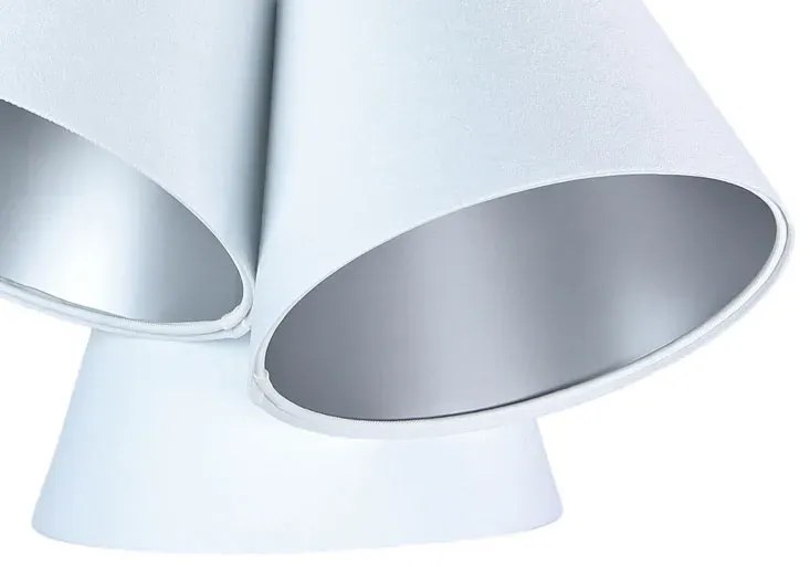 Biało-srebrna potrójna lampa wisząca - EXX67-Drima