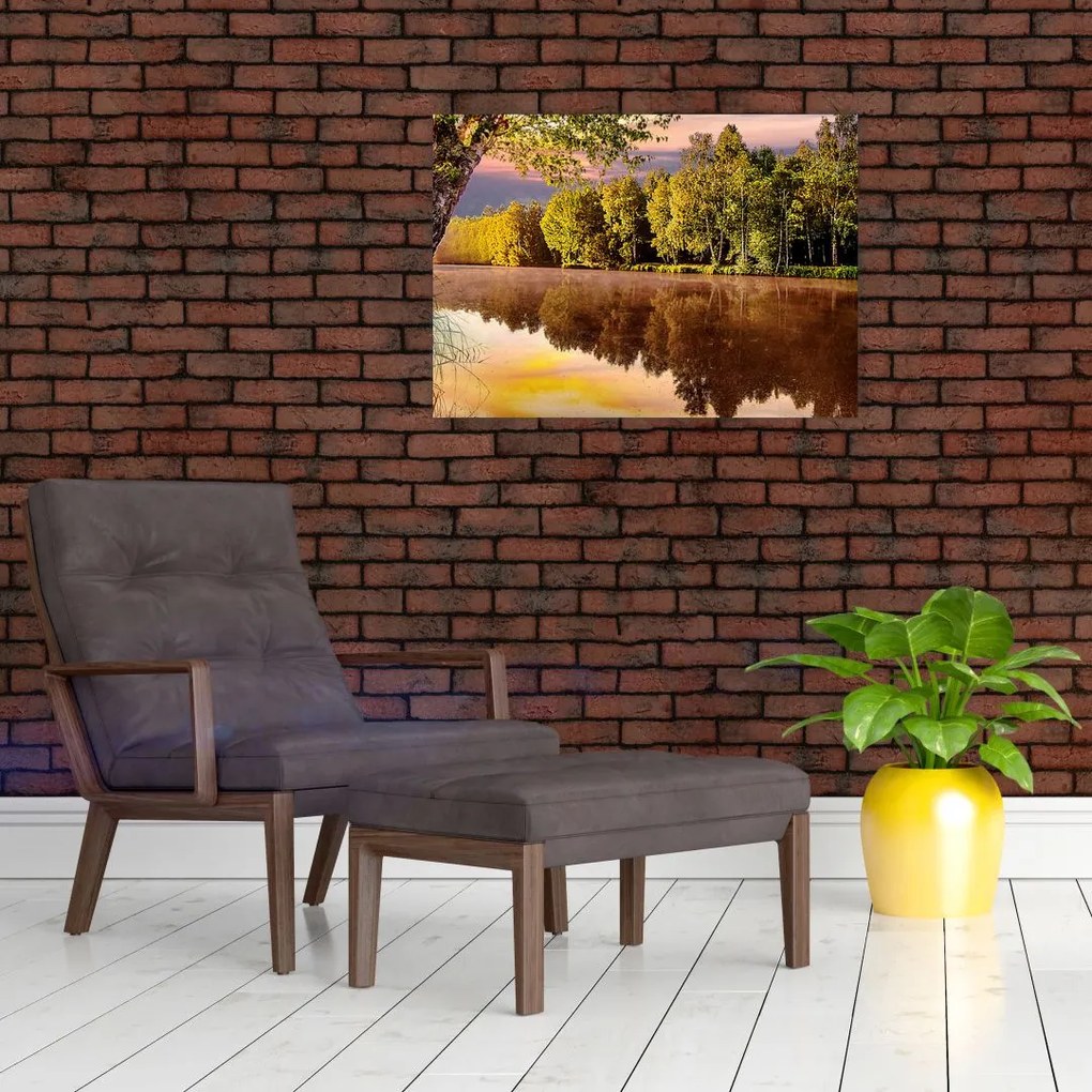 Obraz - Za rzeką (70x50 cm)
