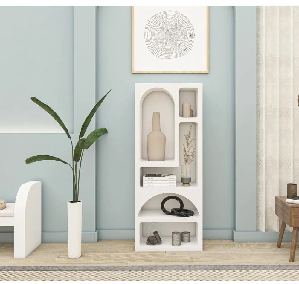 Biały regał 60x150 cm Lorin – Kalune Design
