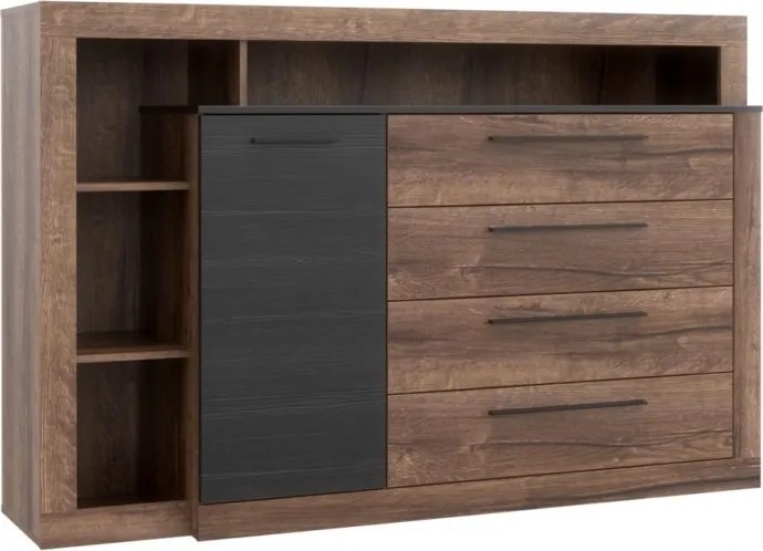 Elegancka komoda pokojowa z szufladami i szafką Bellevue 351