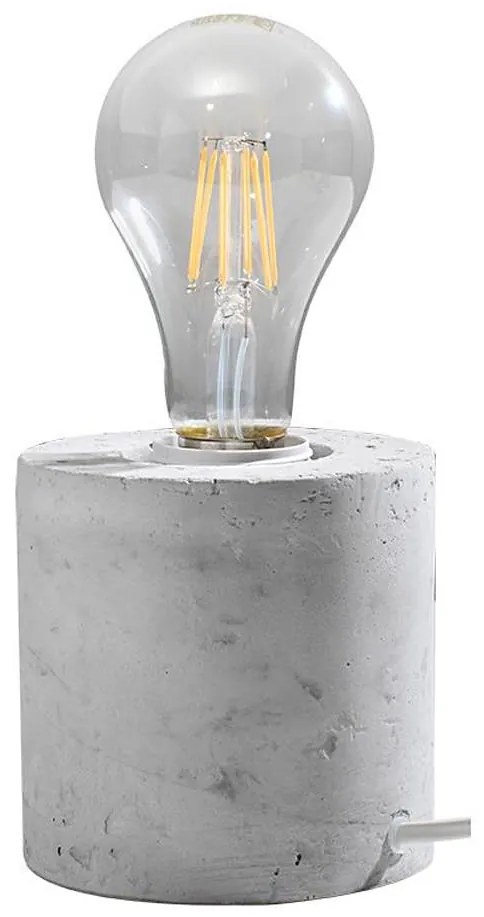 Lampa stołowa SALGADO 1xE27/60W/230V beton