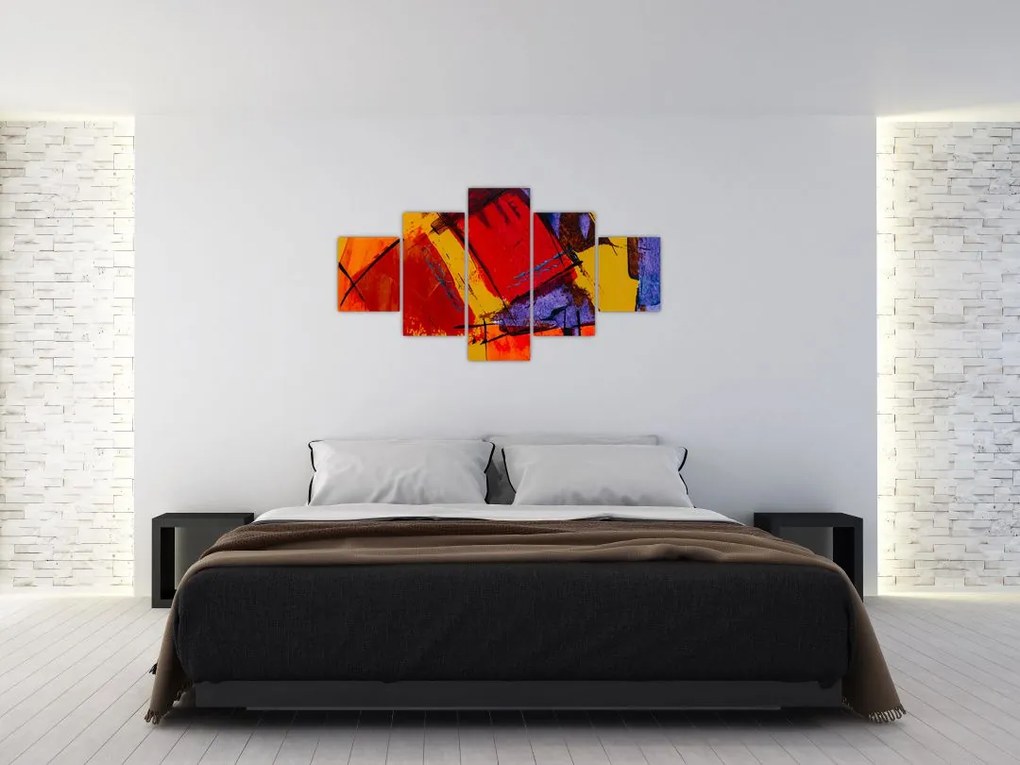 Obraz abstrakcji (125x70 cm)