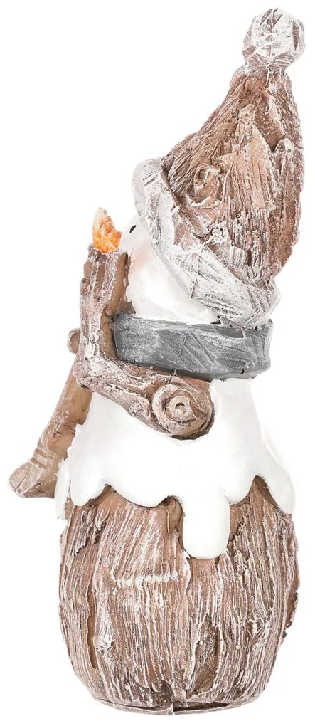 Ozdoba świąteczna Bałwan, żywica, 15 cm