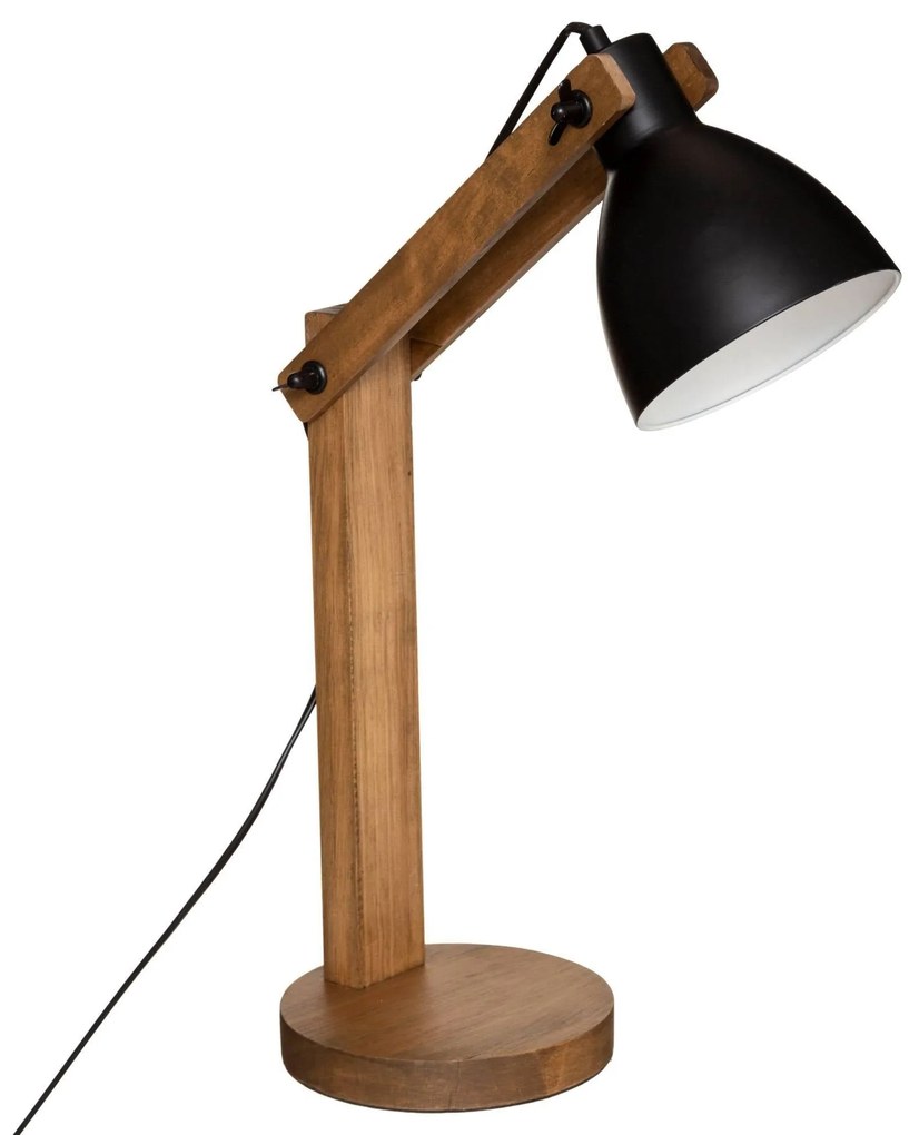 Lampa stojąca CUBA, wys. 56 cm, drewniana