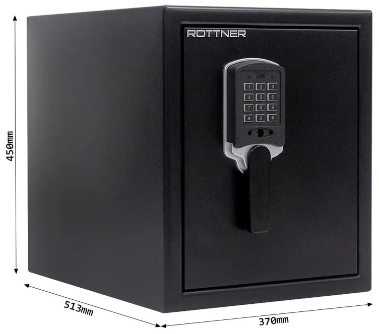 Ognioodporny i wodoodporny sejf FIRE DATA 40, 450 x 370 x 513 mm, elektroniczny zamek