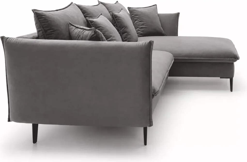 Narożnik Kaspian rozkładany z pojemnikiem na pościel funkcja spania 224x139 cm nowoczesny sofa rogowa