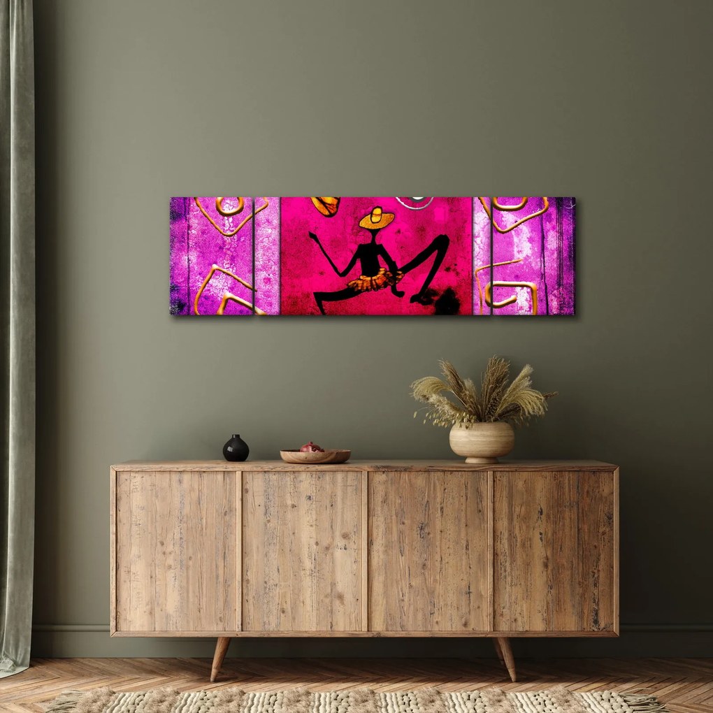 Obraz historycznego muralu (170x50 cm)