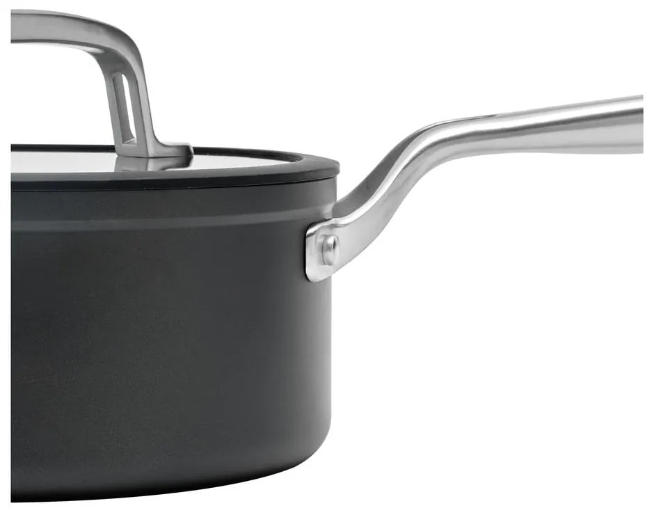 Garnek aluminiowy z pokrywką/z nieprzywierającą powierzchnią odpowiedni na indukcję 2,4 l Meda 3.0 – FABINI
