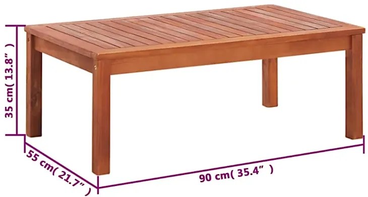 Elegancki zestaw wypoczynkowy do ogrody z drewna akacjowego S4-A98