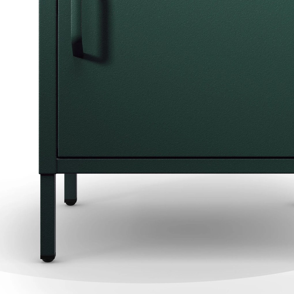 Szafka nocna metalowa butelkowa zieleń Modern MIA, 424 x 595 x 400 mm