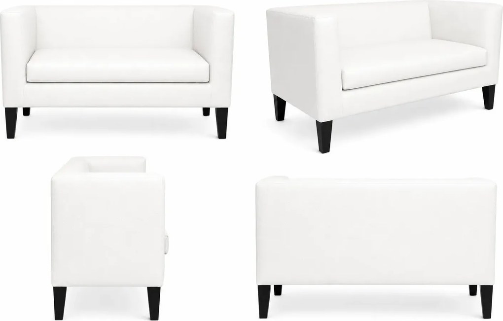Sofa Monaco : Kolor nogi - Venge, Kolor tkaniny - EKO-SKÓRA - 10D, Typ tkaniny - Eko-skóra , Wysokość nogi - 20 cm