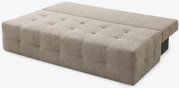 Sofa z Funkcją Spania MORANA Beżowa Boucle Nowoczesna