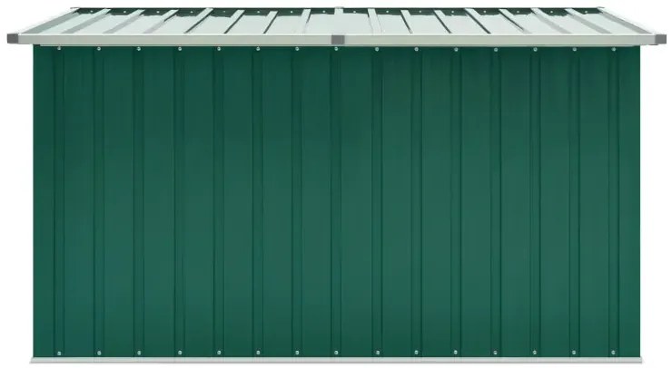 Zielona stalowa skrzynia ogrodowa P2-Z78