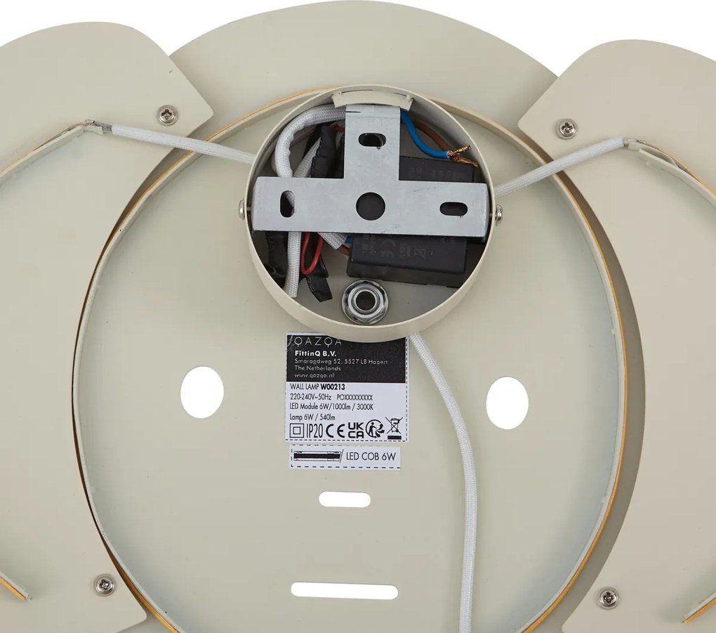 Dziecięca lampa ścienna beżowa z LED z 3-stopniowym ściemnianiem - Ellie the Elephant