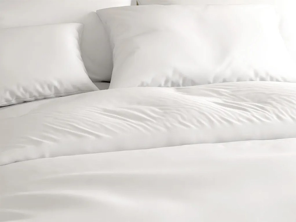 PrzytulneMieszkanie.pl PrzytulneMieszkanie.pl Pościel bawełniana biała LUX zakładka Rozmiar pościeli: 70 x 90 cm | 140 x 200 cm