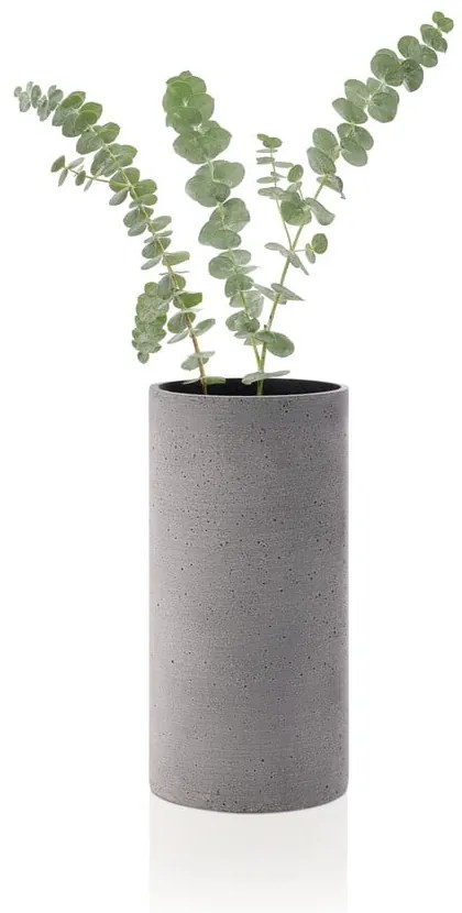 Szary wazon Blomus Bouquet, wys. 24 cm