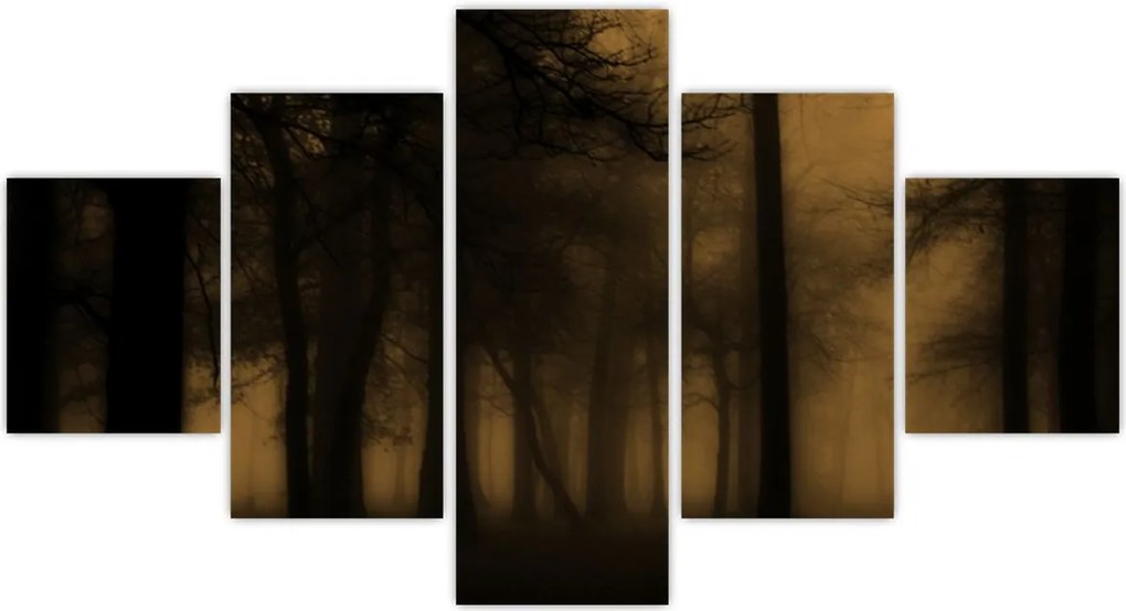 Obraz - Ciemny las (125x70 cm)