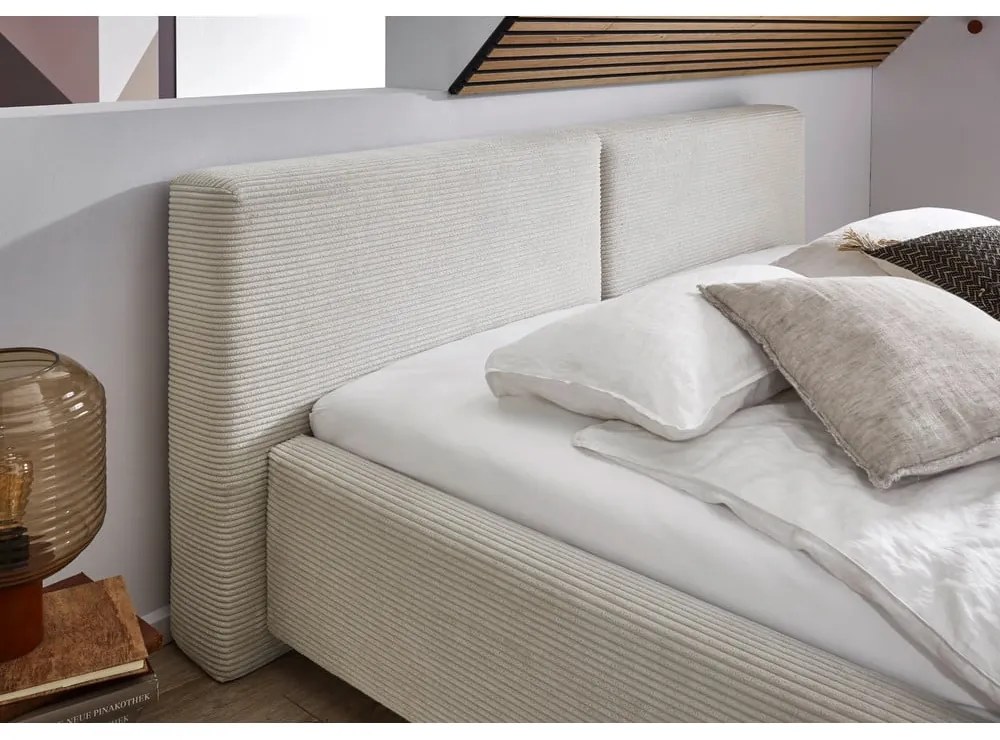 Beżowe łóżko dwuosobowe 200x200 cm Cube – Meise Möbel