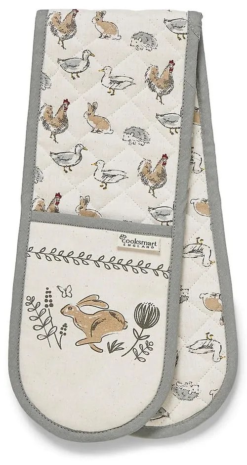 Podwójna bawełniana łapka Cooksmart ®Country Animals