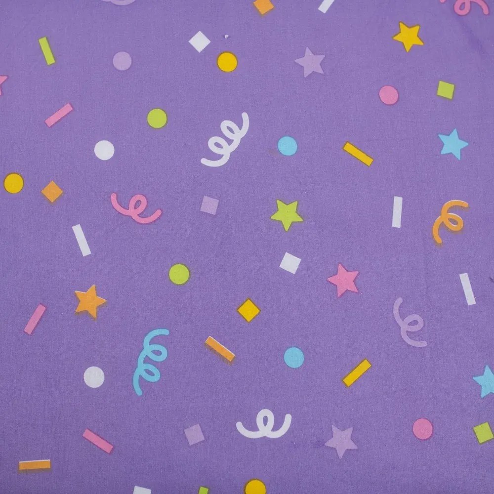 Bawełniana pościel dziecięca jednoosobowa 140x200 cm Gabby's Dollhouse "Confetti" – Jerry Fabrics