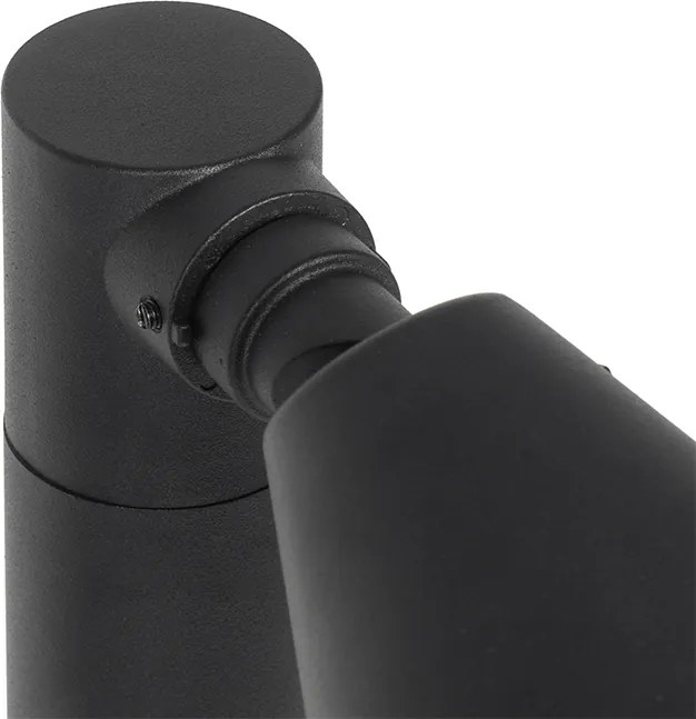 Nowoczesny klosz zewnętrzny czarny 60 cm IP44 regulowany - Ciara