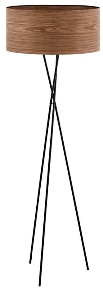 Eglo 33705 - Lampa stojąca CANNAFESCA 1xE27/60W/230V brązowa/czarna