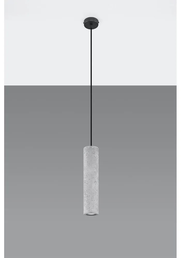 Betonowa lampa wisząca Sollux Fadre