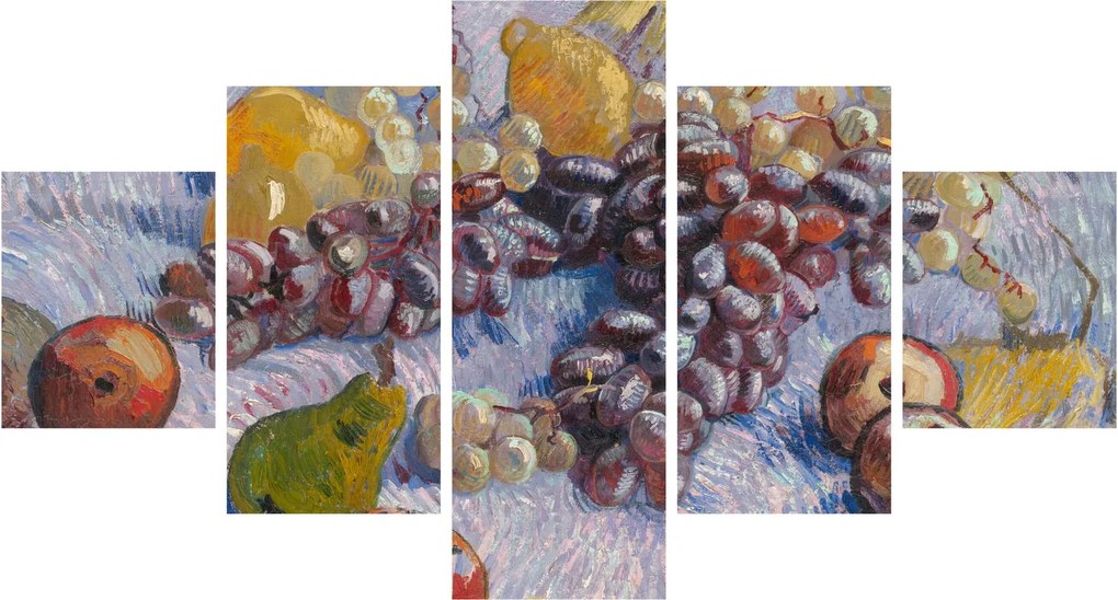 Obraz - Vincent van Gogh, Grapes, Lemons, Pears, and Apples, reprodukcje (125x70 cm)