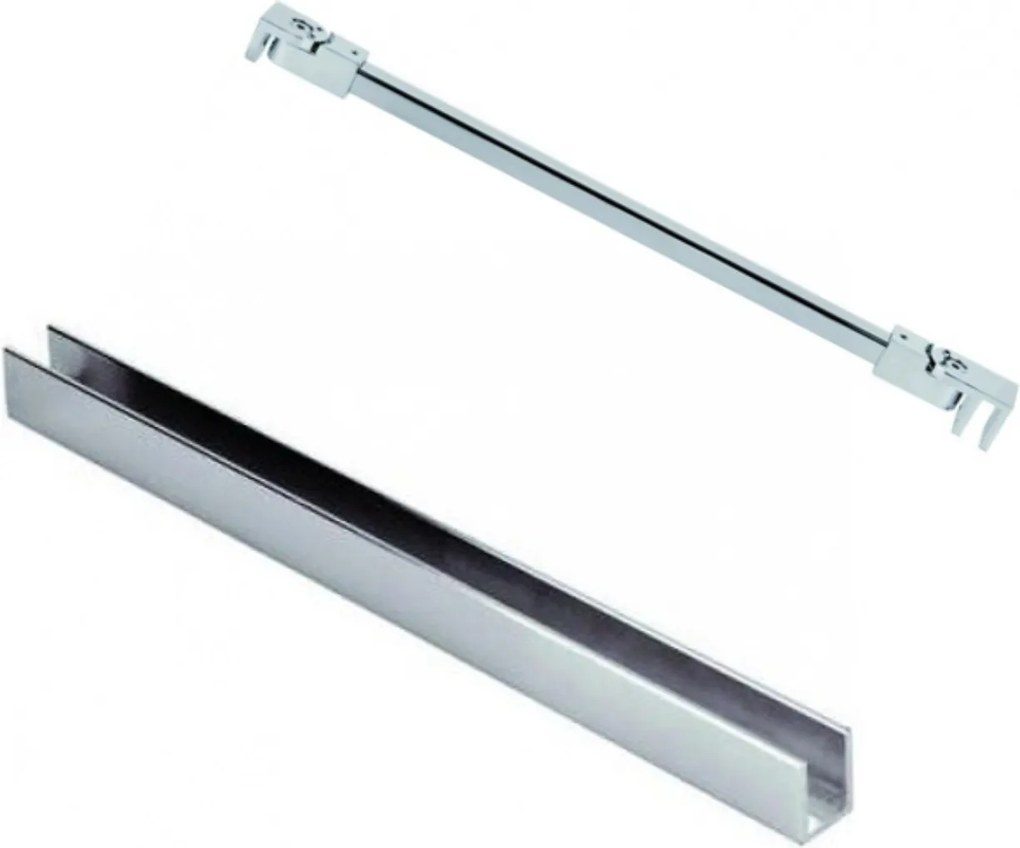 Ścianka prysznicowa Walk-in szkło satynowe matowe 8 mm MOLIS Satin Square MASSI | rożne rozmiary : Kolor profili kabiny - złoty, Szerokość ścianki - 100 cm, Typ montażu - WALK in FIX (Do ściany)