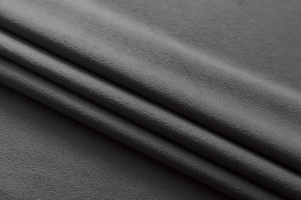 Zasłona zaciemniająca DREAM VELVET 140x250 cm, ciemnoszara Zawieszanie: Metalowe pierścienie