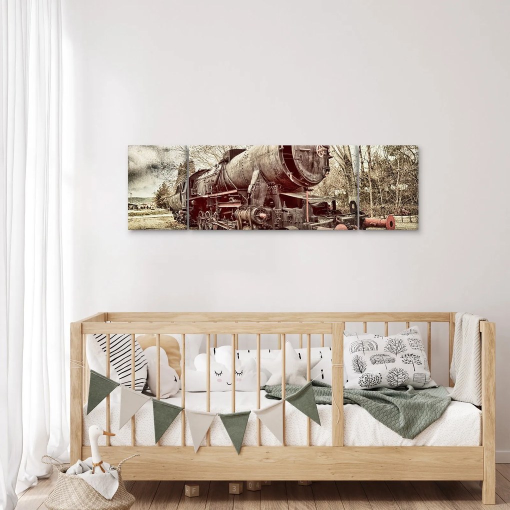 Historyczny wizerunek lokomotywy (170x50 cm)