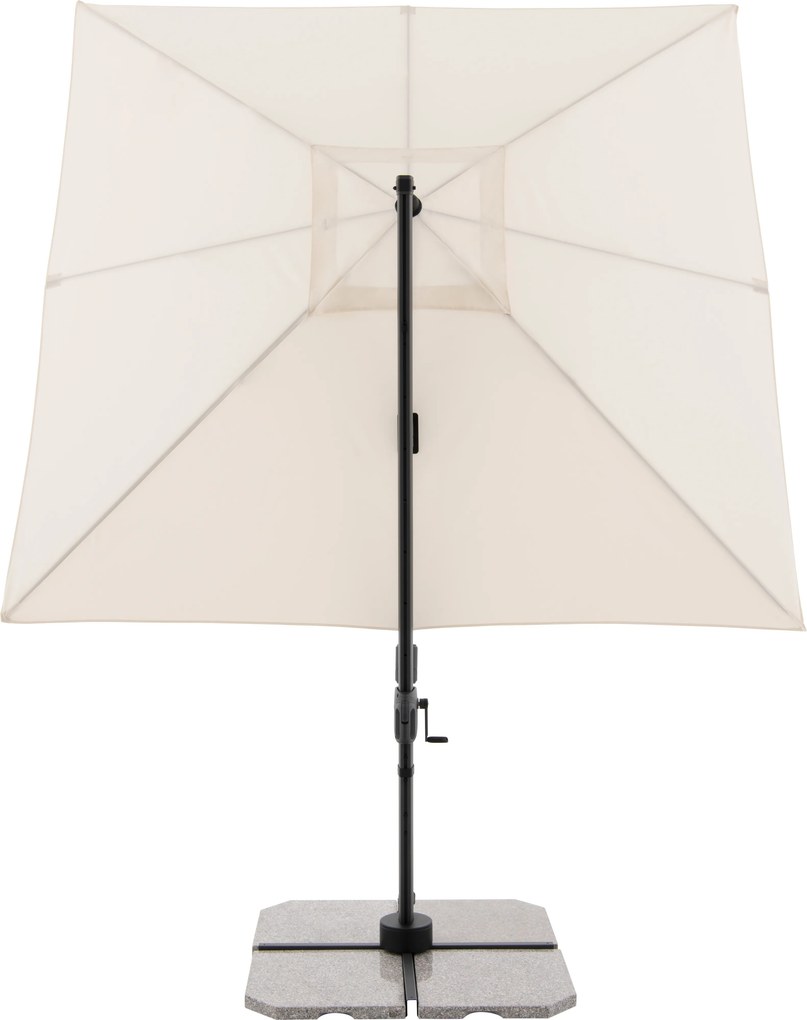 DERBY DX 280 x 280 cm – parasol ogrodowy z boczną nogą - Towar z drobną wadą (S332)