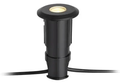 Czarna wbijana lampa Markslöjd Garden 24 Decklight, ø 60 mm