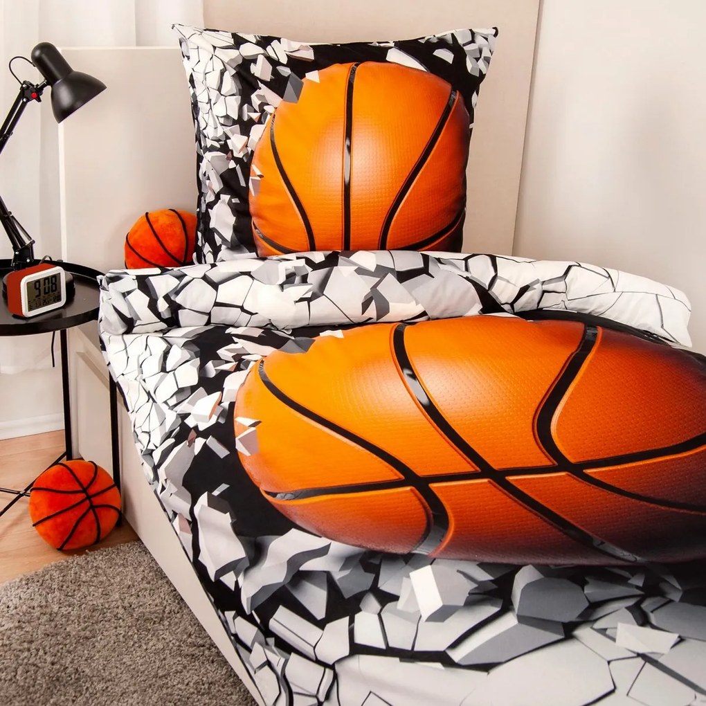 Herding Pościel bawełniana Basketball, 135 x 200 cm, 80 x 80 cm